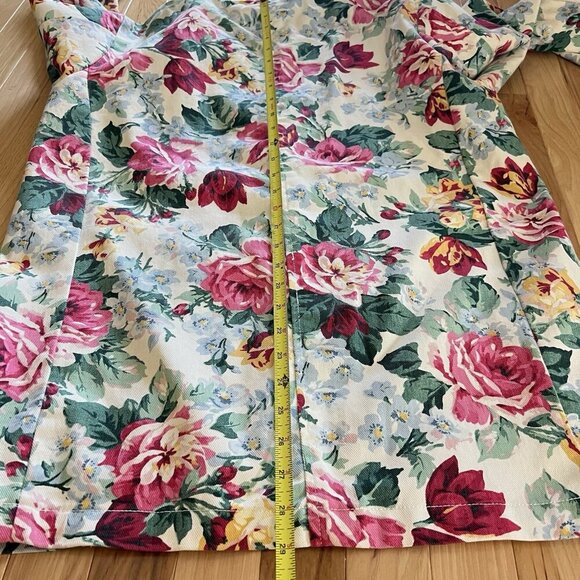 Vintage 80s Willowbend Floral Blazer M Jacket USA Made Golden Girls Cottagecore - Picture 7 of 8